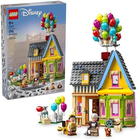 LEGO Disney and Pixar ‘Up’ House, Classic Disney Celebration Building Toy Set for Kids and Movie Fans Ages 9 and Up, A Fun Gift for Fans and Anyone Who Loves Creative Play, 43217